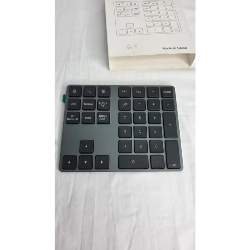 Lekvey Bluetooth Number Pad Wireless Numeric Keypad 34 Key Rechargeable